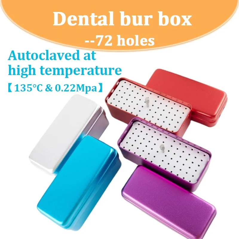 

Dental Bur Sterilization Box Multifunctional Dental Instrument Tray Box Can Be Sterilized By High Temperature and High Pressure