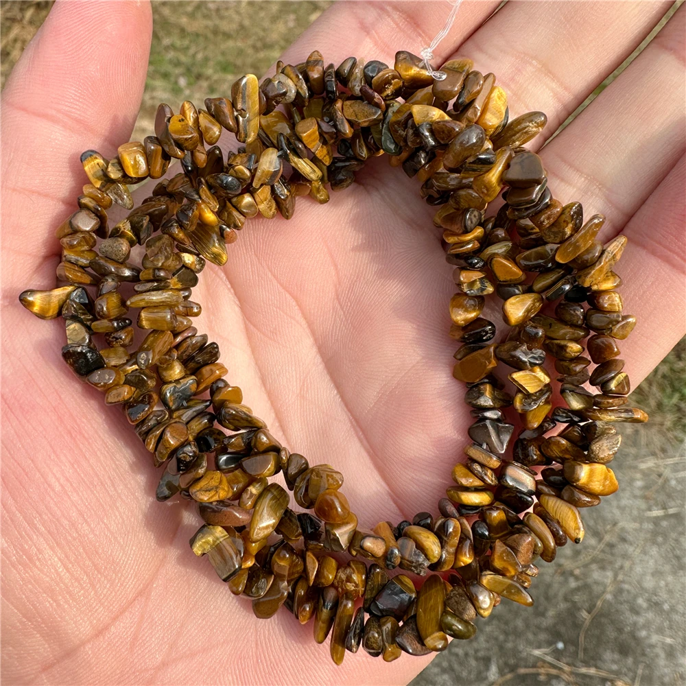 Natural 3-5MM Chips Stone Beads Irregular Shape Labradorite Amethysts Quartzs Gravel Bead For Jewelry Making Accessories 40/80cm