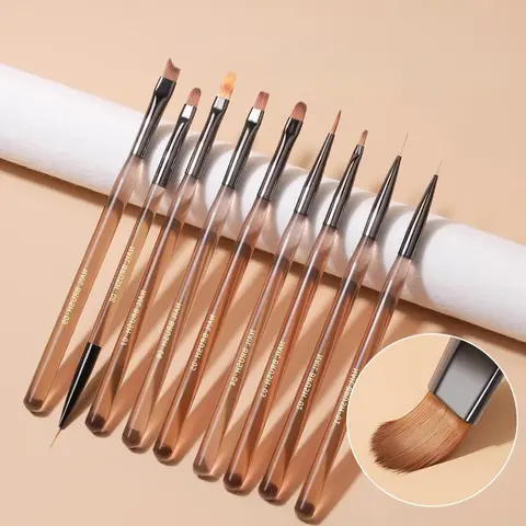 नेल ब्रश - कला ऐक्रेलिक जेल कोलिन्स्की ब्रश मैनीक्योर आपूर्ति उपकरण सहायक उपकरण उत्पाद सामान नेल टेक ब्रश चीजें 10 best sales नाखून तकनीक सहायक उपकरण - №4