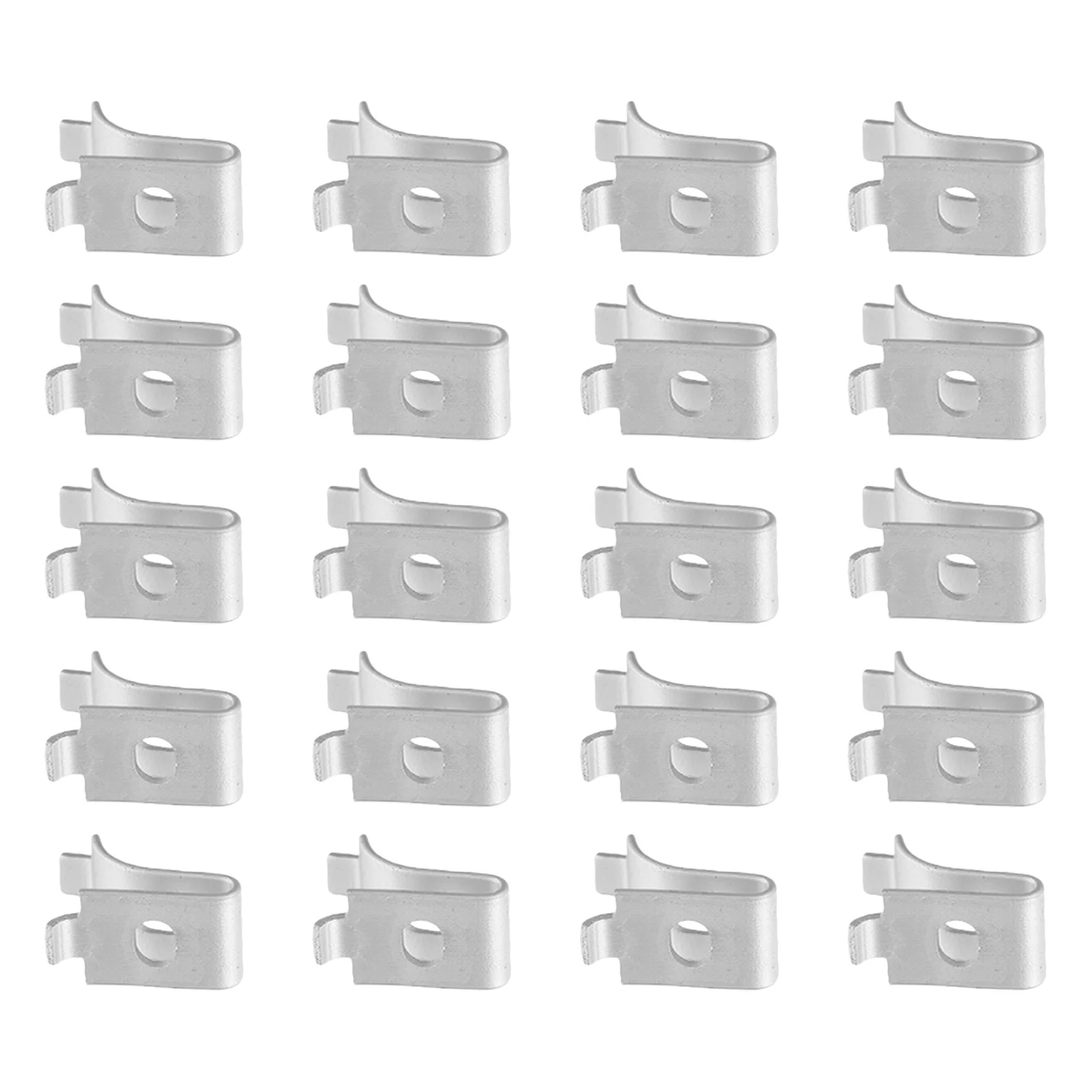 

20Pcs Aluminum Alloy Shelf Clips Heavy Duty Metal Shelving Brackets Durable Wear Resistant for Store Garage Shelf Clips