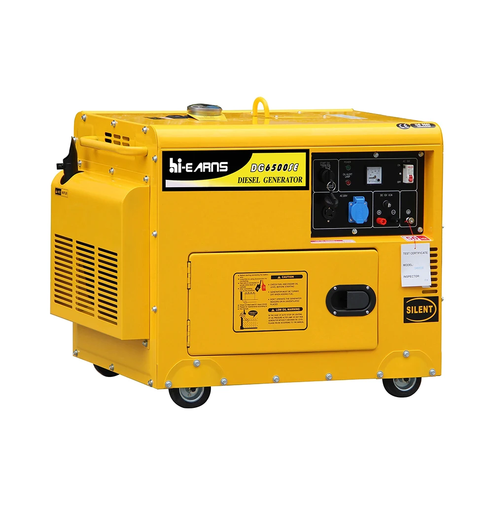 hiearns Portable 10h·p 5KW die·sel generator set DG6500SE DG7000SE for sale