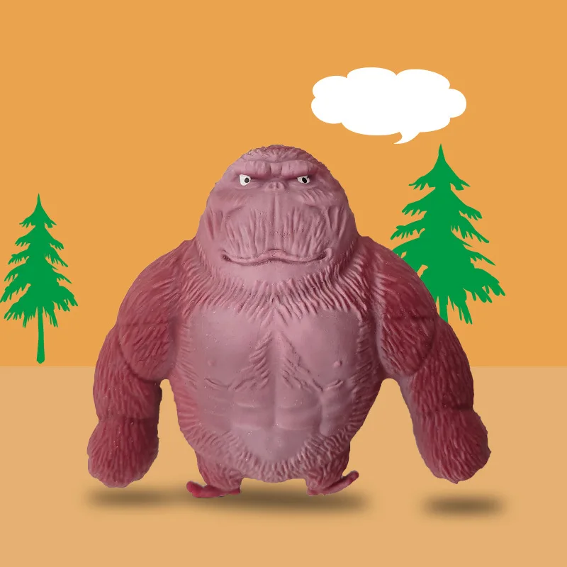 Simulazione decompressione Stretch Gorilla Toy torsione tirando piegatura Anti-ansia divertente simulazione pizzico alleviare lo Stress giocattolo