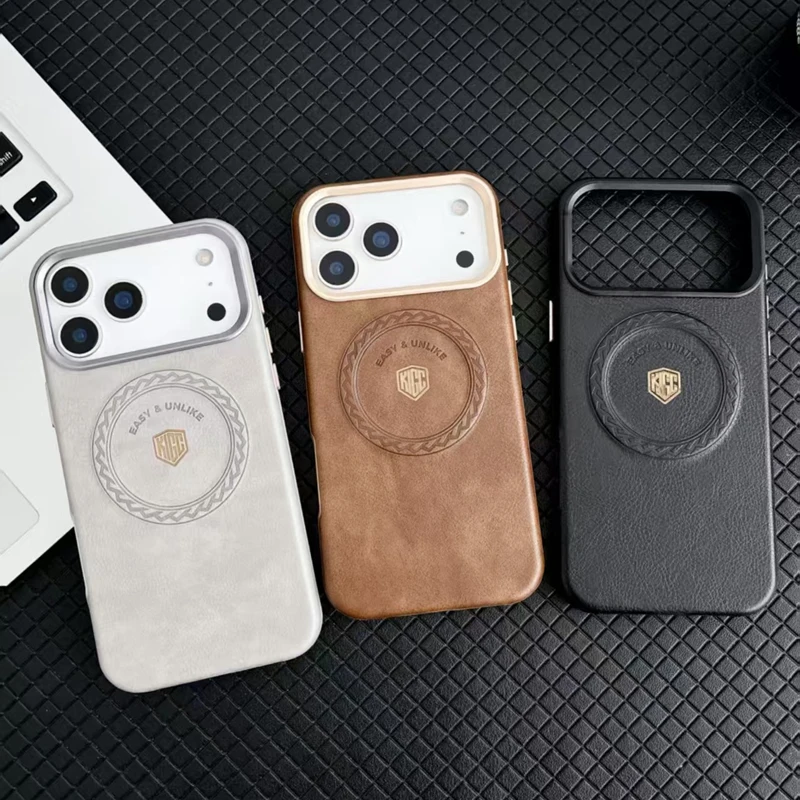 Чехол для iPhone 17 16 Pro Max X-Level, магнитный ретро-чехол из искусственной кожи + мягкий чехол из ТПУ с защитой от падения, чехол для беспроводной зарядки для iPhone 1716 Pro Чехол для iPhone 17 16 Pro Max X-Level, магнитный ретро-чехол из искусственной кожи + мягкий чехол из ТПУ с защитой от падения, чехол для беспроводной зарядки для iPhone 1716 Pro