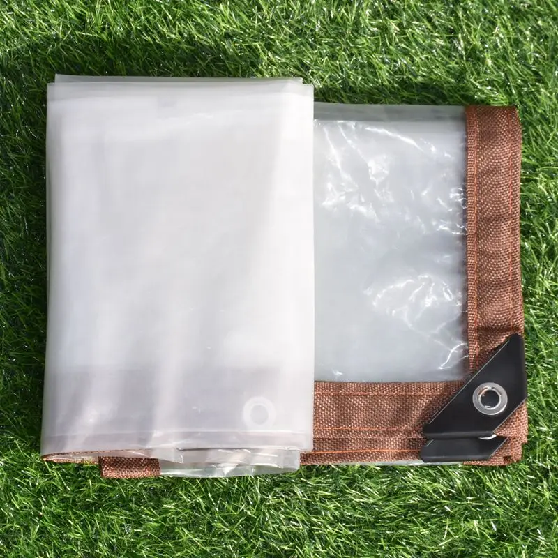 0.1 مللي متر فيلم غير نافذ للمطر بولي ايثيلين قماش شفاف مقاوم للماء ، نبات عصاري سقيفة غطاء للمطر في الهواء الطلق القماش المشمع غطاء غبار العريشة المظلة