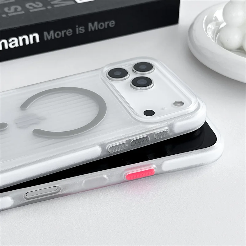 Military Grade Anti-Drop Noctilucent With Wrist Strap Phone Case For iPhone 12 13 14 15 16 17 Pro Max For Magsafe Magnetic Cover - Image 5