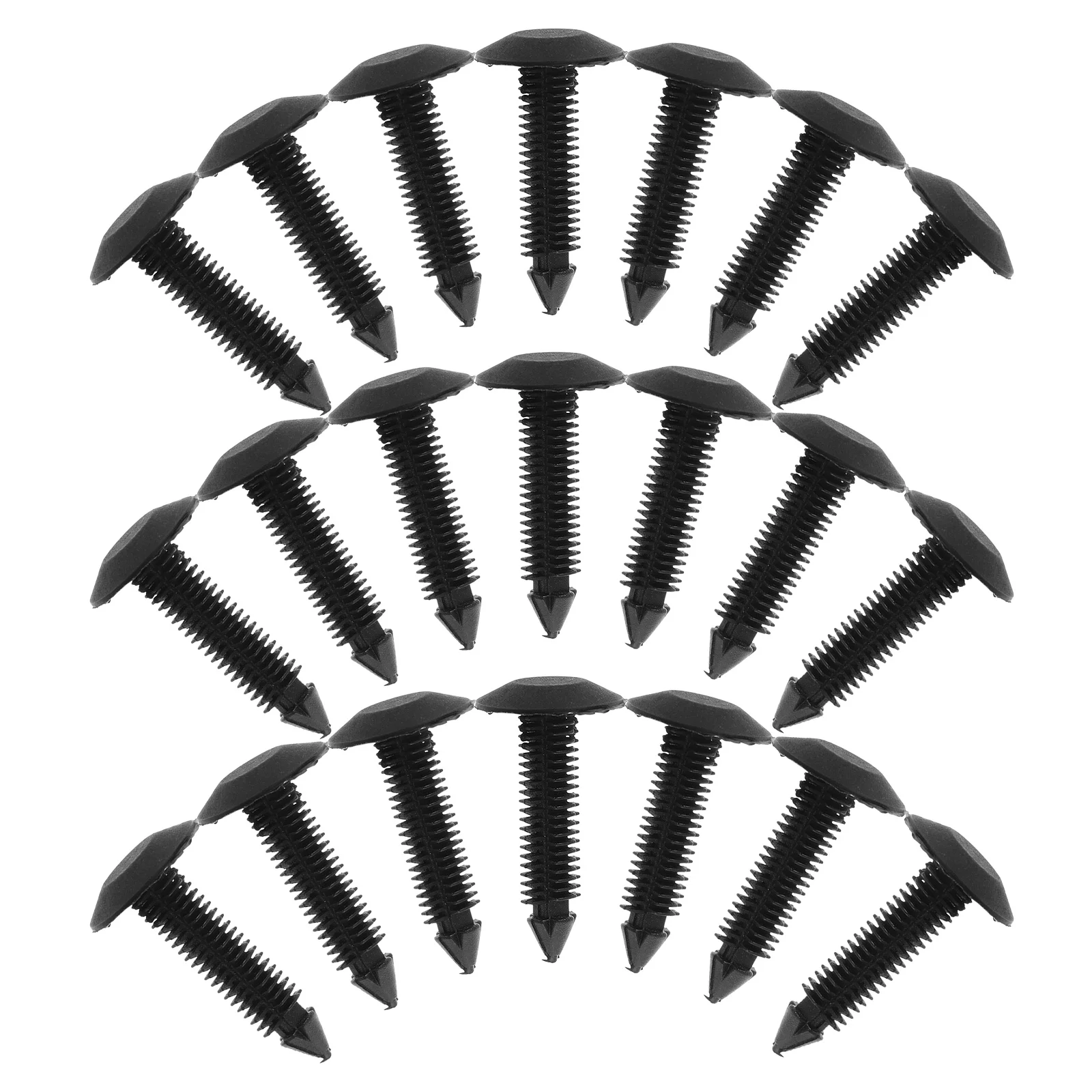 

100Pcs Car Retainer Clips Plastic Rivets Fasteners Push Trim Panel Bumper Fender Body Automotive Cable Management Secure Fix