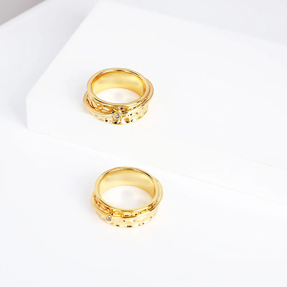 VAROLE الشرير خواتم للنساء مع البريق زركون الذهب اللون الحد الأدنى خاتم مجوهرات الأزياء Anillos Mujer الهدايا #5