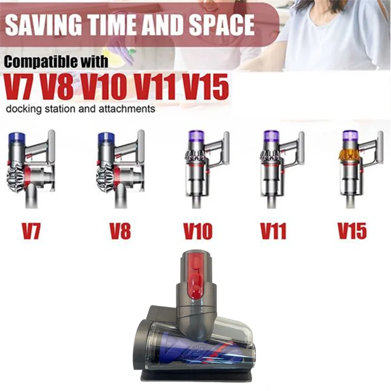 B83B-Mini Dust Mite Removal Brush Head For Dyson V7/V8 V10/V11 V15 Electric For Vacuum Cleaners