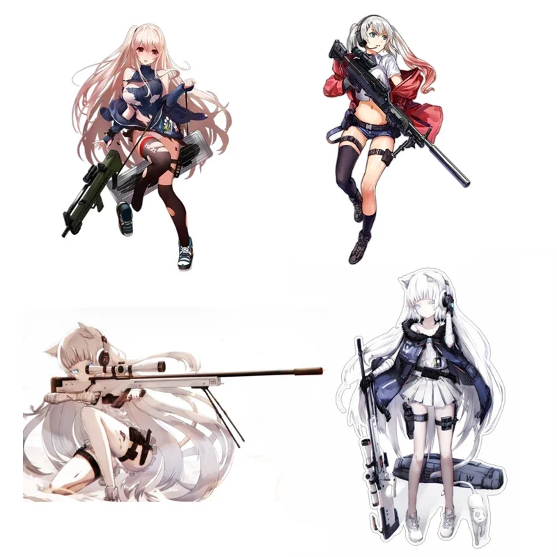 

Personality Anime Girls Frontline Car Stickers Windows Laptop Decal Vinyl Scratch-proof Waterproof Campervan
