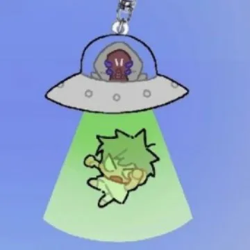 5.5 سنتيمتر الغريبة المرحلة UFO سلسلة ACG قلادة Mizi سلسلة مفاتيح مصنوعة من الأكريليك سوا ملحق حتى حلقة رئيسية إيفان الشكل لعبة هيونا الطرفية لوكا