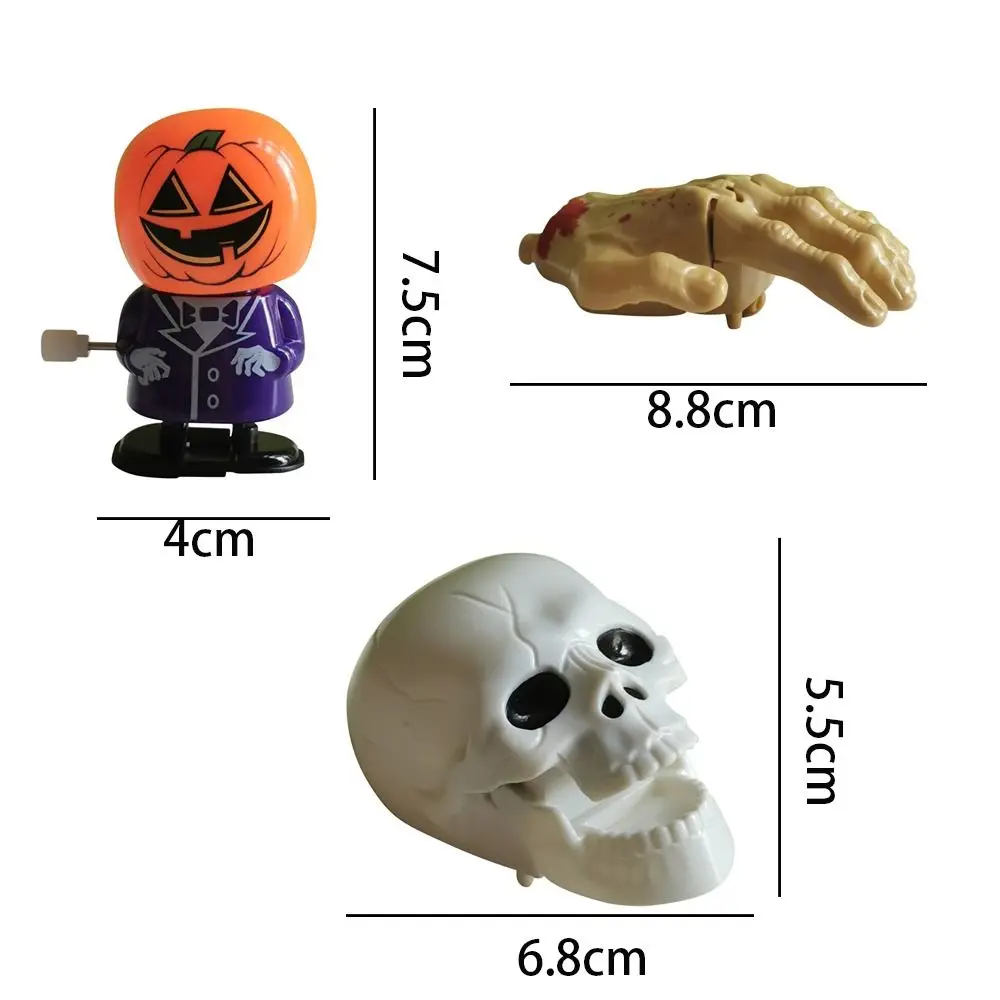 6PCS di Plastica di Halloween Zombie Cinese Giocattolo Strega Teschio Novità Wind-up Walking Giocattolo Vampiro Zucca Zombie Fantasma Bambola Giocattoli Festa