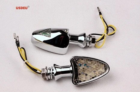 Светодиодные указатели поворота для большинства мотоциклов Universal (Хонда, Сузуки, Ямаха, Кавасаки и т. д.)