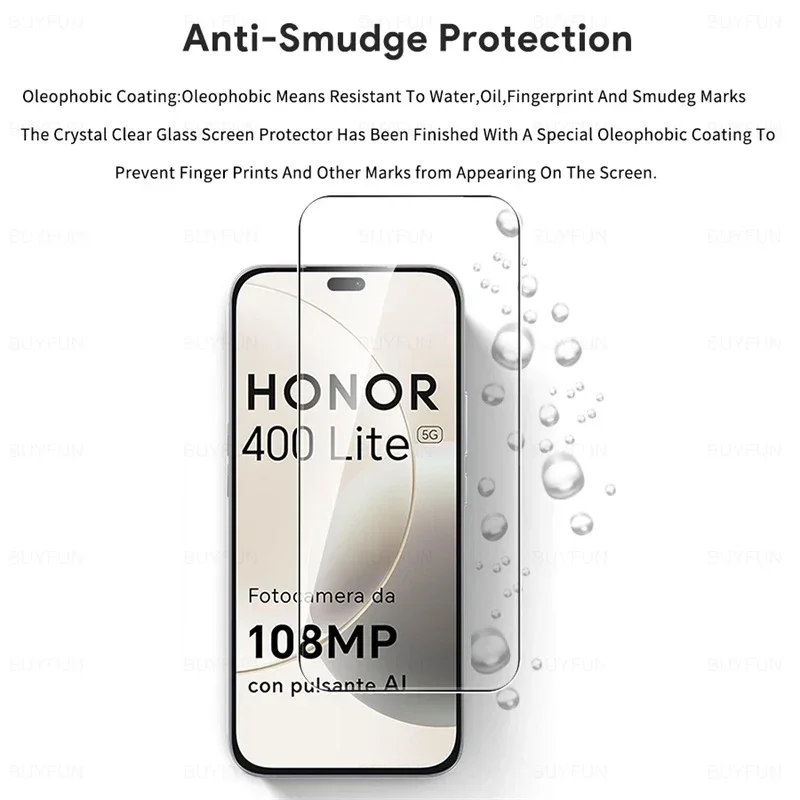 واقي شاشة 2To1 9H من الزجاج المقسى لهاتف Honor 400 Lite 5G زجاج Honar Honer 400Lite زجاج الكاميرا الخفيف على Honor400Lite 2025 #2