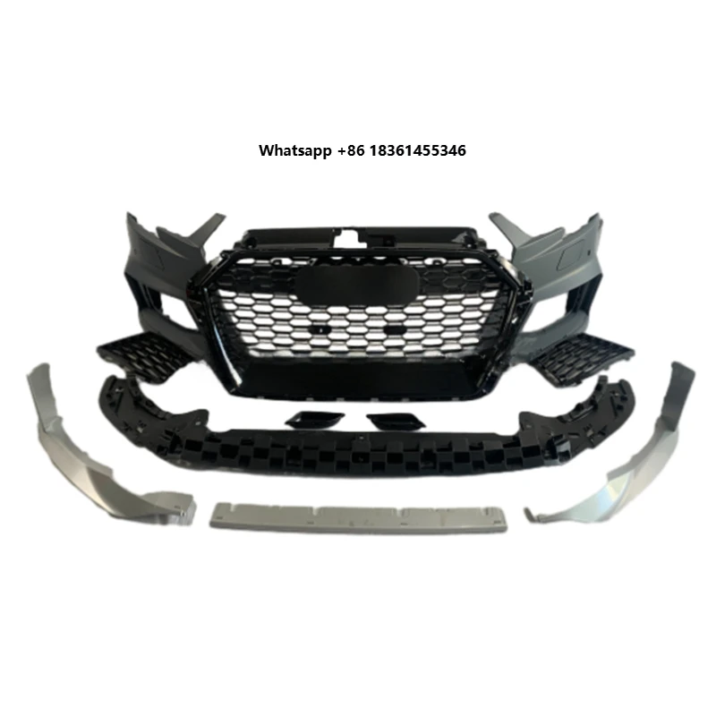 

For A3 8V 2016 2017 2018 RS3 Front Bumper Wide A3 Body Kit Replacement Bodykit
