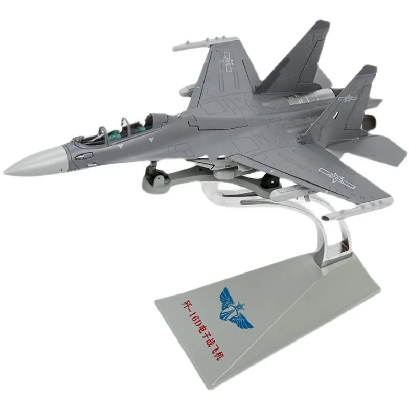 

Diecast Chinese J-16D Militarized Combat Fighter Jet Alloy & Plastic Model 1:72 Scale Toy Gift Collection Simulation Display