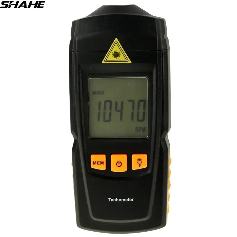 

Shahe Electronic Tachometer 2.5-999.9rpm Digital Speedometer Tachometer Speed Measuring Instruments