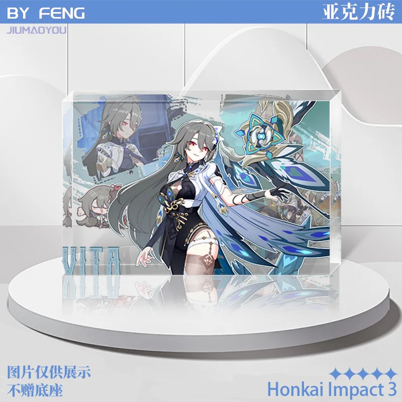 Honkai Impact 3 Game Figures Bronya Zaychik Kiana Kaslana Transparent Acrylic Brick Stand Fan Player Collection Cosplay Ornament - view 5