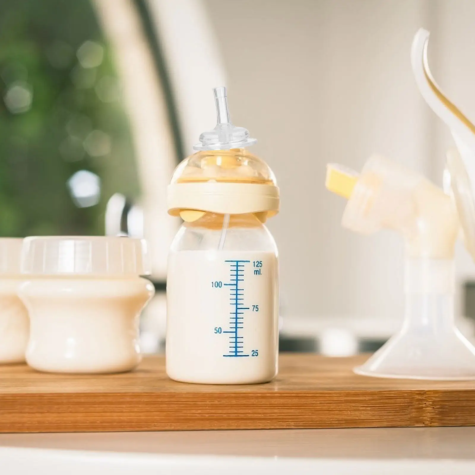 4Pcs Bottle Straw Replacement Wide Mouth Caliber Silicone Straw for Water Milk Feeding Accessories Milk Bottle Sucker