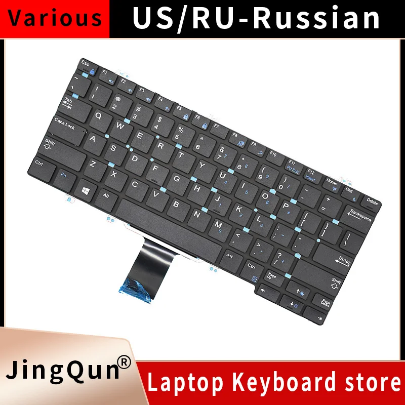 

US/RU Russian Keyboard For DELL E5280 E7280 E7380 E7220 Latitude 5290 7290 7380 7389 7390 5288 5289 E7390 E7290 E5290