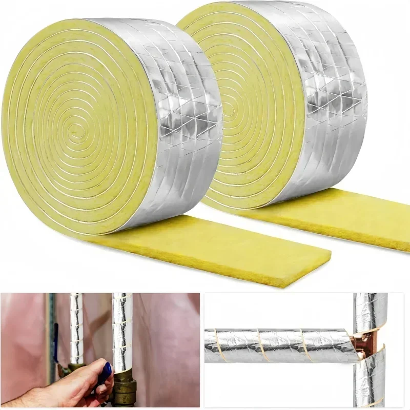 Aluminum foil Pipes Insulation Wrap Tapes Acoustic insulation wool felt strip Outdoor pipe insulation Ceramic Water Pipe Wrap