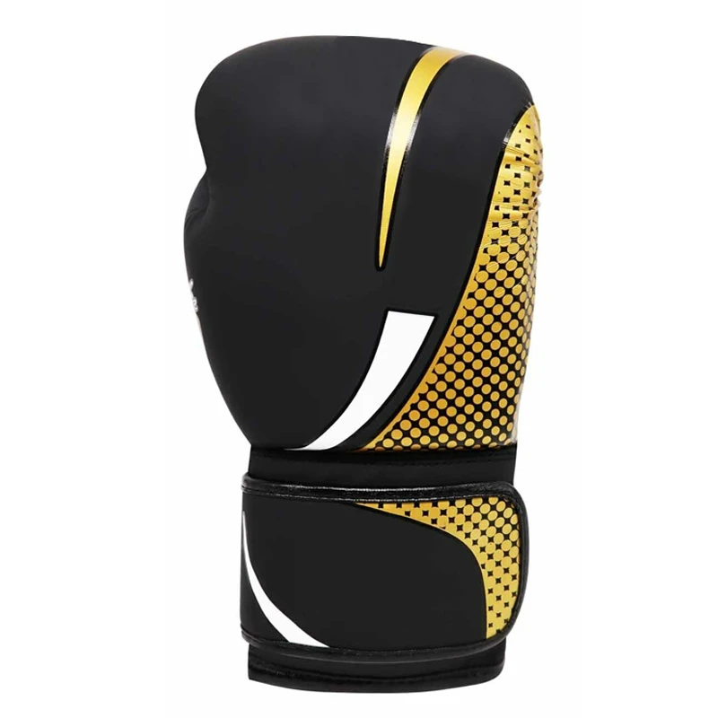 Premium PU Leather Boxing Gloves, Professional Training Sparring Gloves, Wrist Support Shock‑Absorbing Hand Protection for Gym
