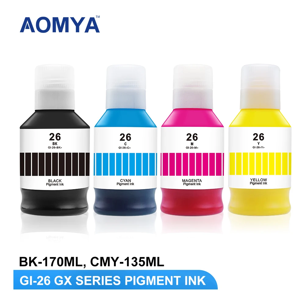 GI-26 GI 26 GI 66 Pigment Ink For Canon GX Series GX3020 GX3060 GX4020 GX4050 GX5020 GX5060 GX6020G X7020 GX7021GX6560 GX7060