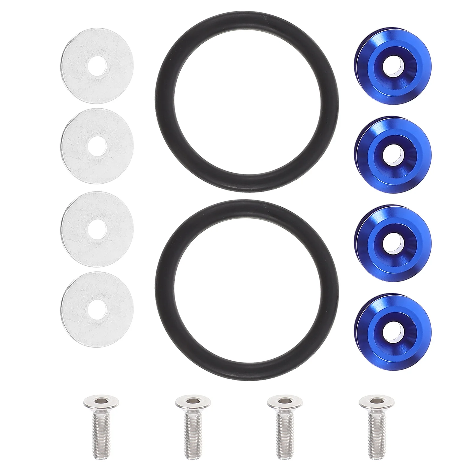 

1 set 1 Set Aluminum Bumper Reinforcement Pad Front Rear Impact Protection Upgrade Multifunctional Car Bumper Fasteners Clips