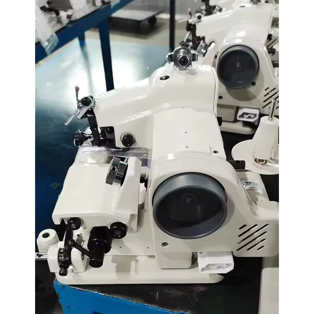 RB-501 Single Chain Stitch Sewing Machine Portable Metal Desk Top Blind Stitch Flat-Bed Configuration Cover Stitch Gear