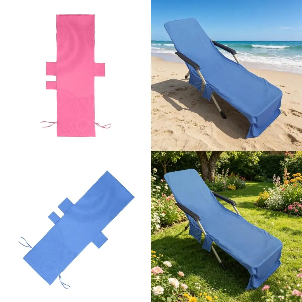 Sun Protections Beach Lounge CoverBreathable Fabric Lounge Chair Towel Cover high quality