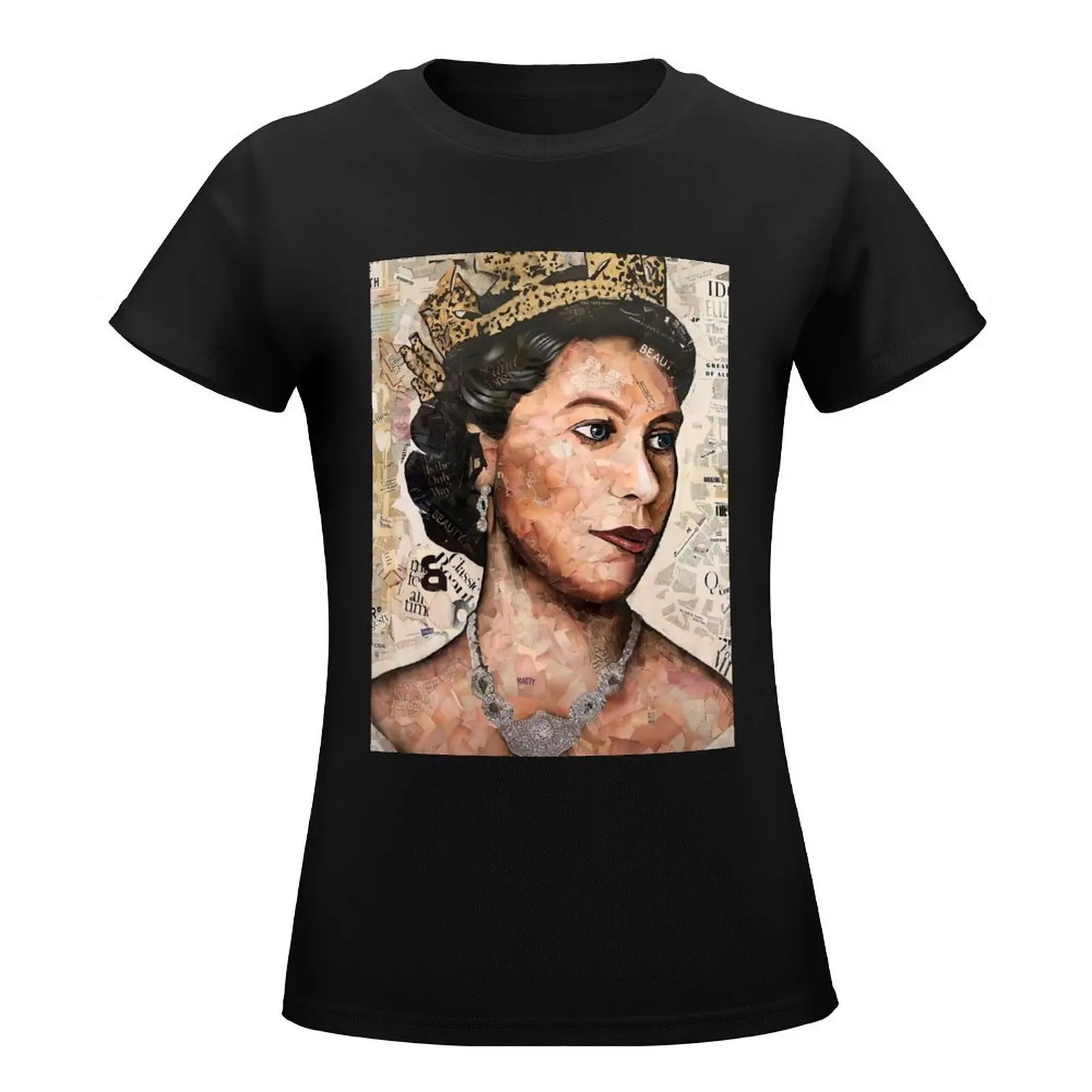 Queens art, Queen's platinum old newspaper T-Shirt vintage clothes tees Womens graphic t shirts