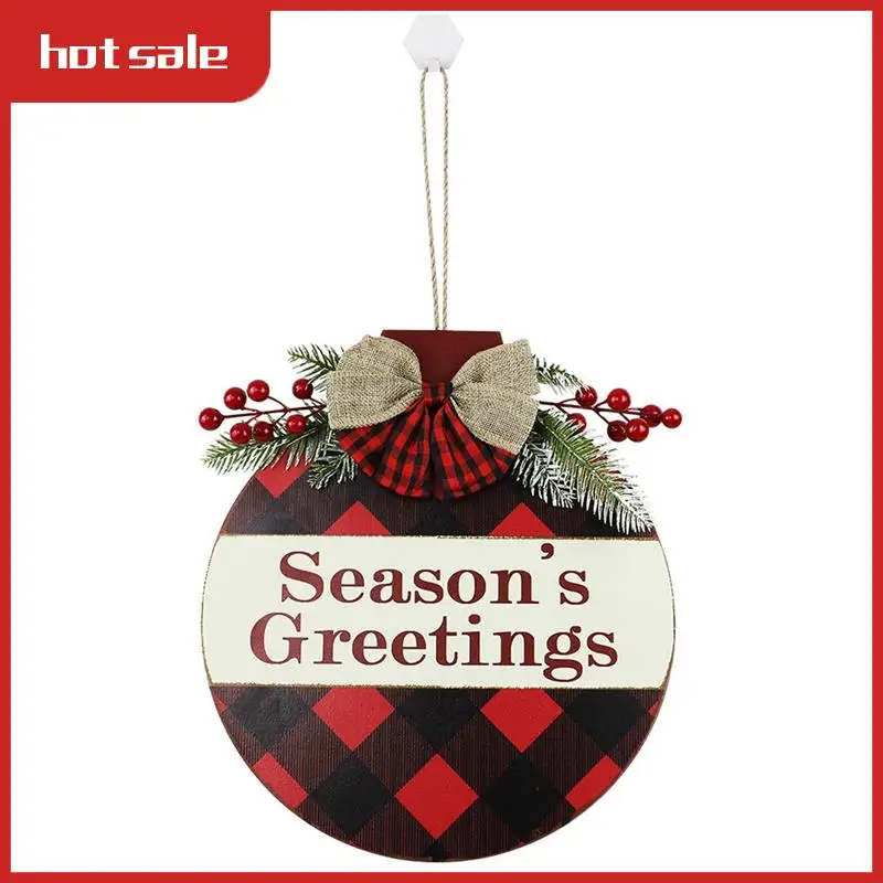 

Interchangeable Seasonal Christmas Welcome Sign Front Door Decor Door Hanger, 12Inch Farmhouse Wall Sign Decor 3Pack Easy To Use
