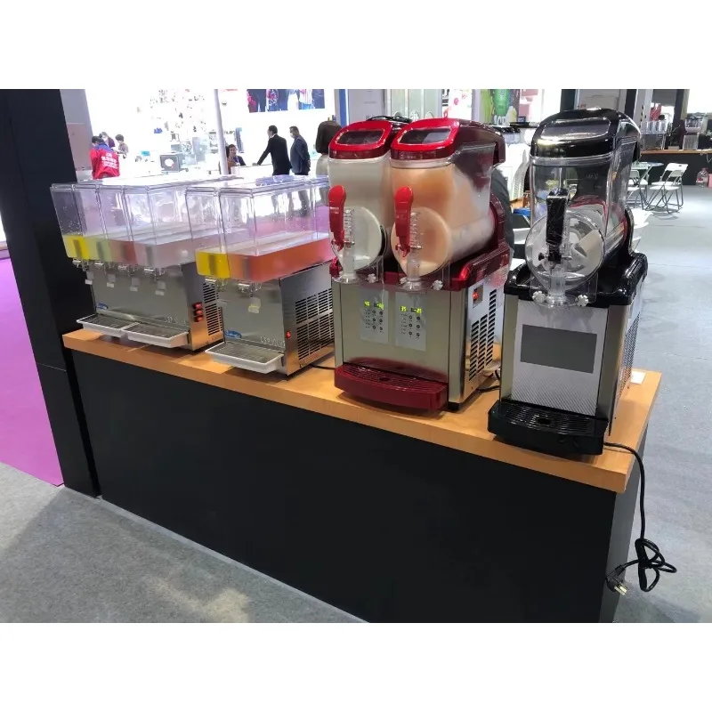 

Maquina Granizadora Mini Granizado De Hielo Dos Usadas Bebidas Precio 2 Tanques Stainless Steel Profecional Slushy Slush Machine