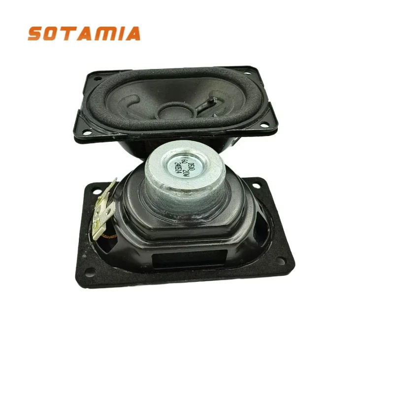 SOTAMIA 2Pcs 4876 Full Range Speaker 6 Ohm 20W Square Bubble Edge Sound Music Loudspeaker DIY Bluetooth Speaker for JBL FLIP