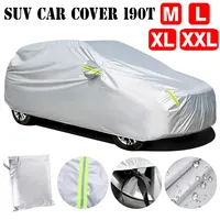 190T Full Car Cover Waterproof Anti Scratch Snow Cover Sun Protector Breathable M/L/XL/XXL Universal SUV For VW For Golf 4 7