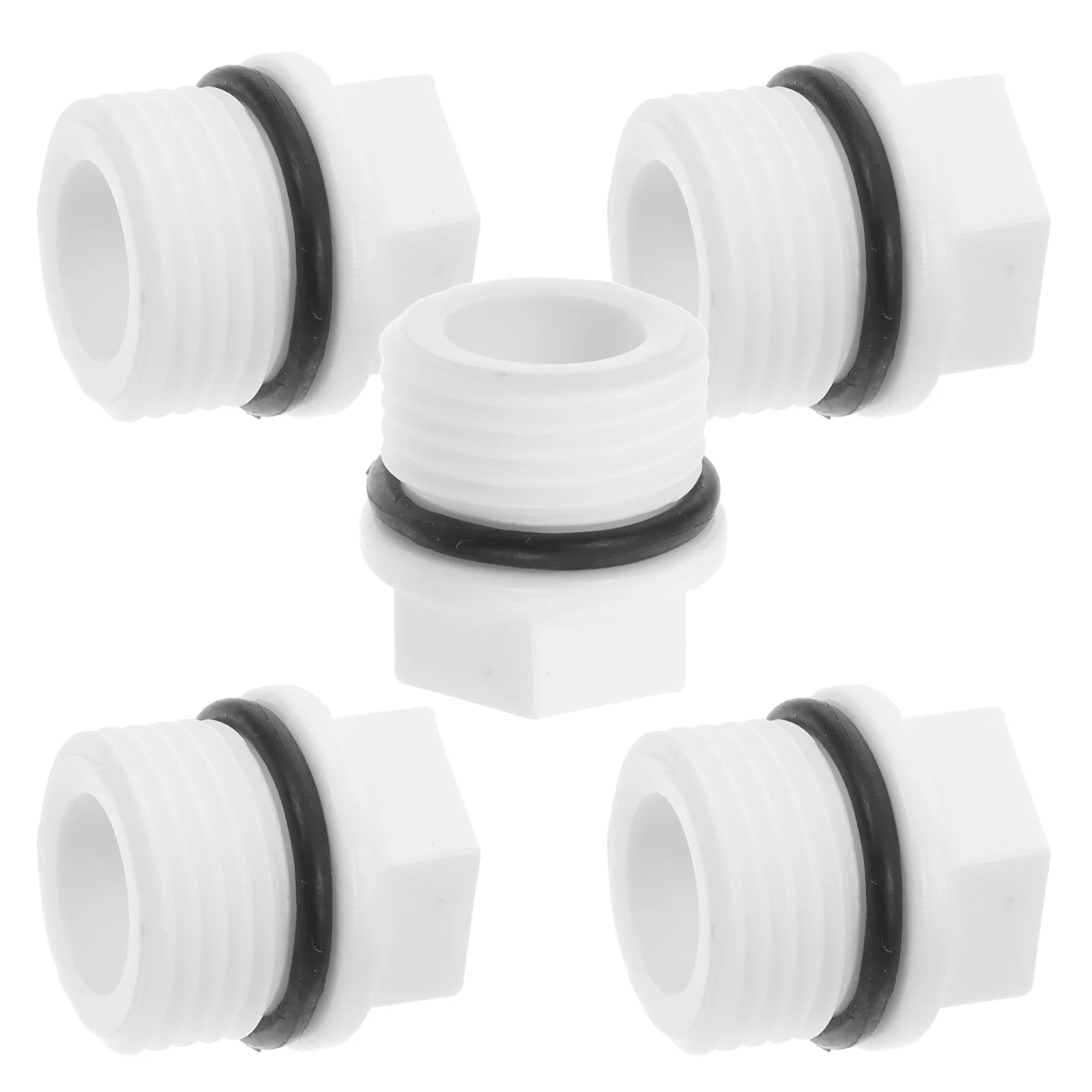 

5Pcs Ppr Male Thread Pipe Plug End Cap Hexagonal Design for Garden Hose Sprinkler Systems