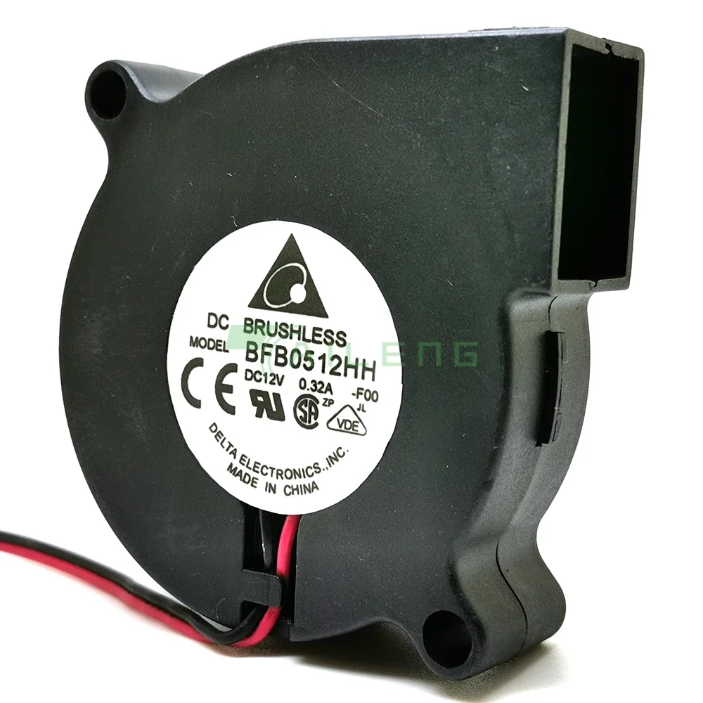 BFB0512HH 5015 5 سنتيمتر 50*50*15 مللي متر 50 مللي متر DC12V 0.32A المزدوج الكرة تحمل توربو منفاخ مروحة التبريد لدلتا