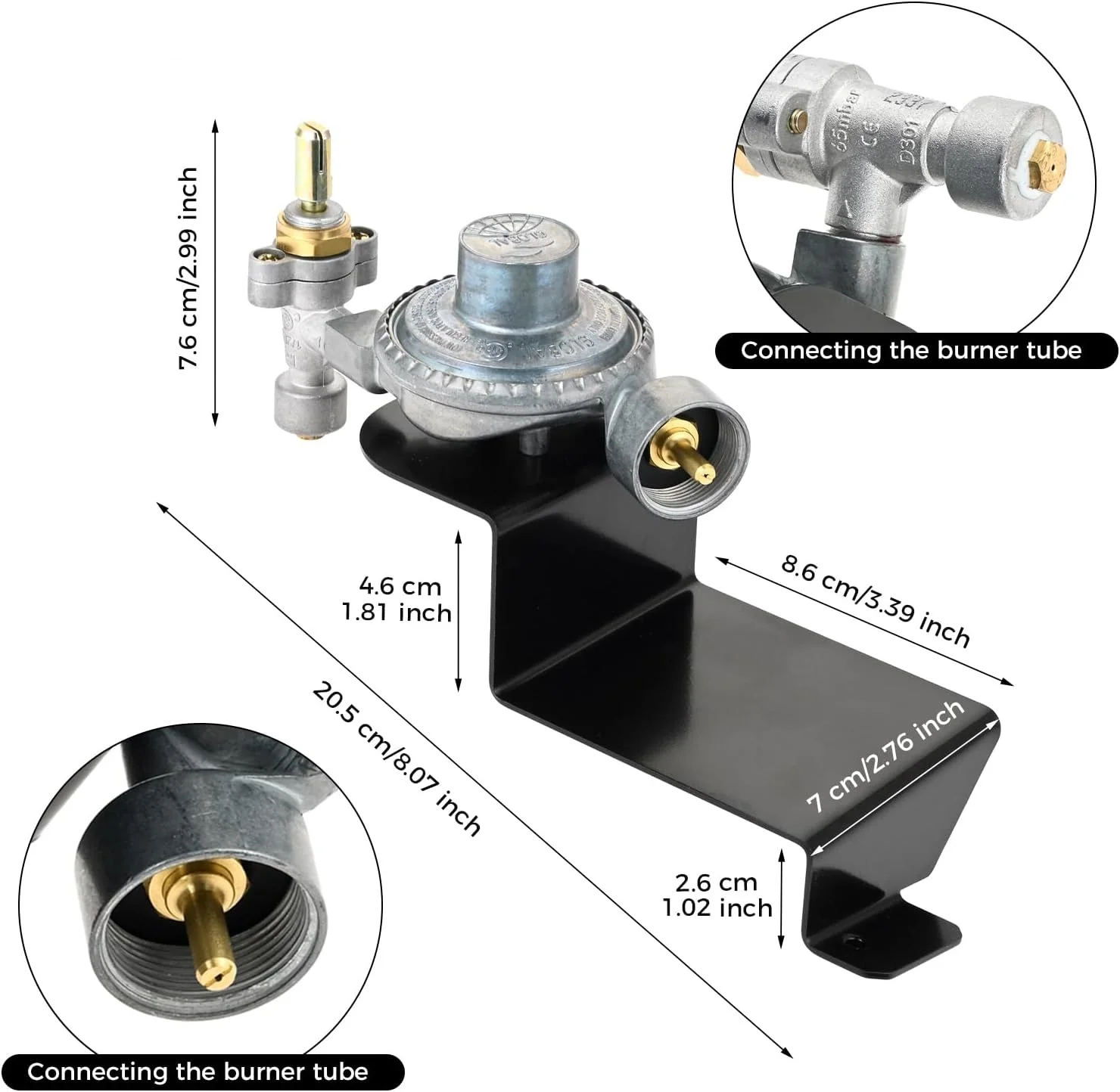 64866 Gas Grill Valve Regulator Replacement for Weber Q1000 Q1200 Series 51060001 50060301 51010001 51040001 Gas Grills