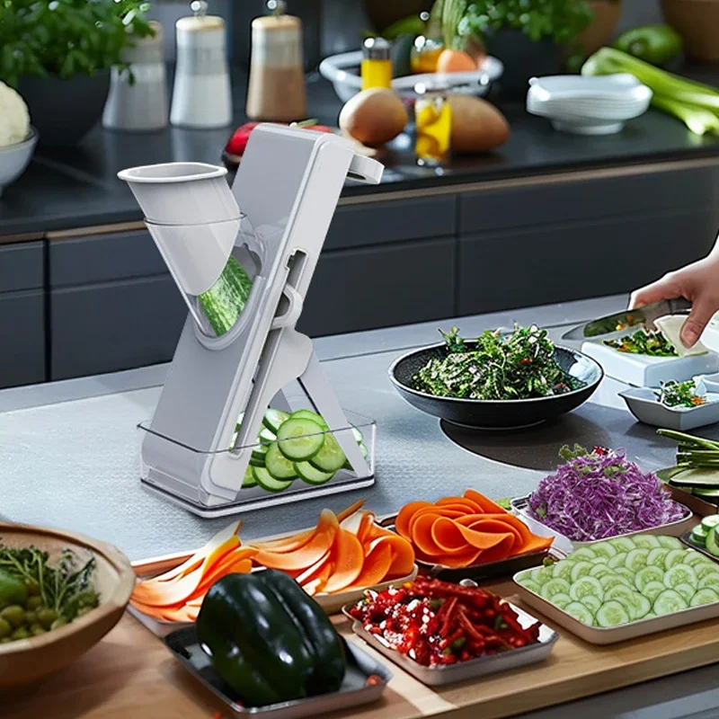 

Multifunction Vegetable Slicer Safe Mandoline Slicer For Kitchen Potato Onion Garlic Cucumber Slicer Food Chopper Kitchen Tool
