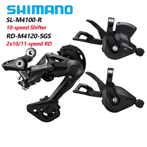 Imagen 2 del producto SHIMANO-palanca de cambios DEORE, 1x10, grupo de velocidad M4100, SUNSHINE 36T 42T 46T, piñón de Cassette M4120 M5120, desviador trasero VG 10 S, cadena