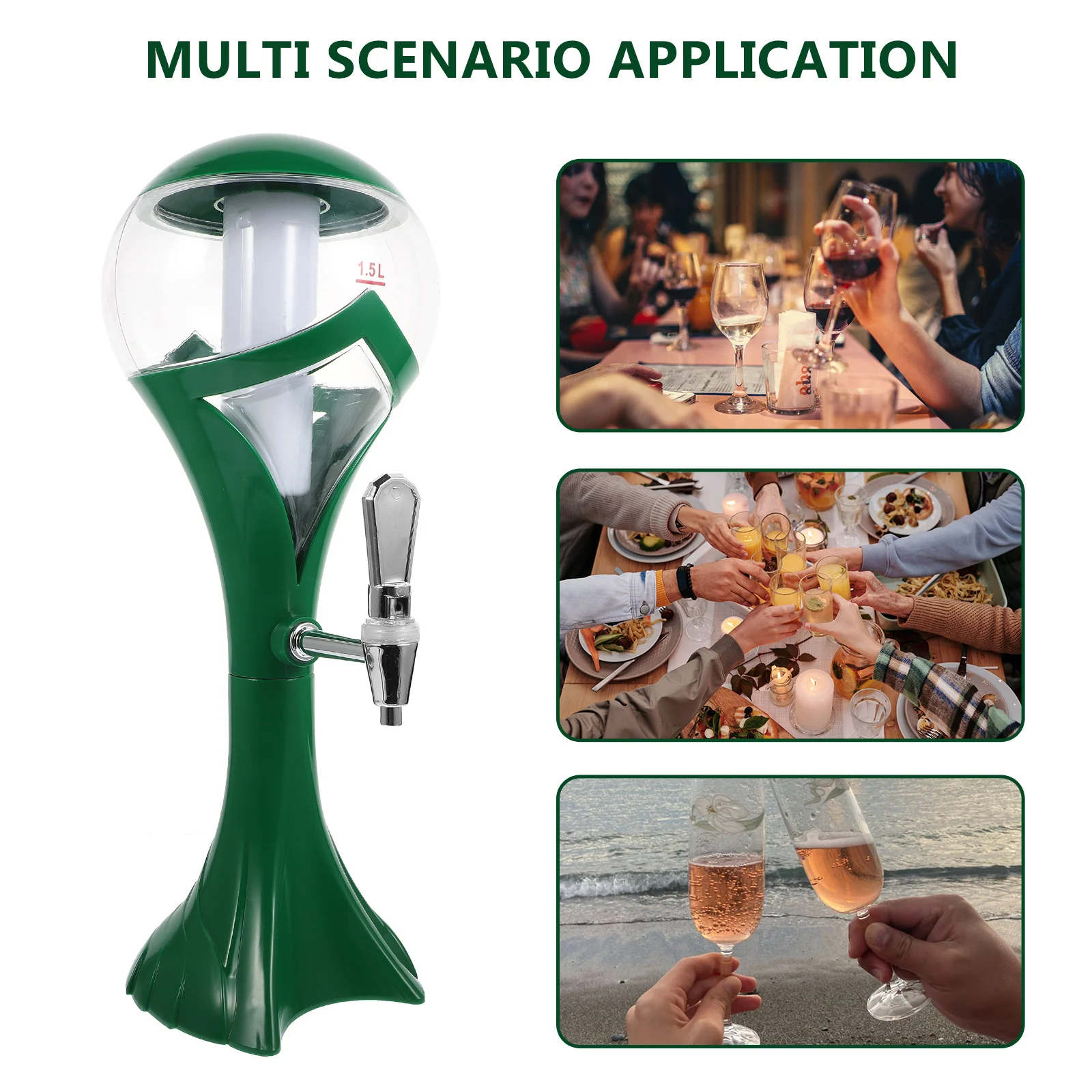 

1 шт. диспенсер для пива 1,5 л, диспенсер для напитков премиум-класса, вечерние пивные башни, бутылка для напитков для домашнего бара, кемпинга, патио