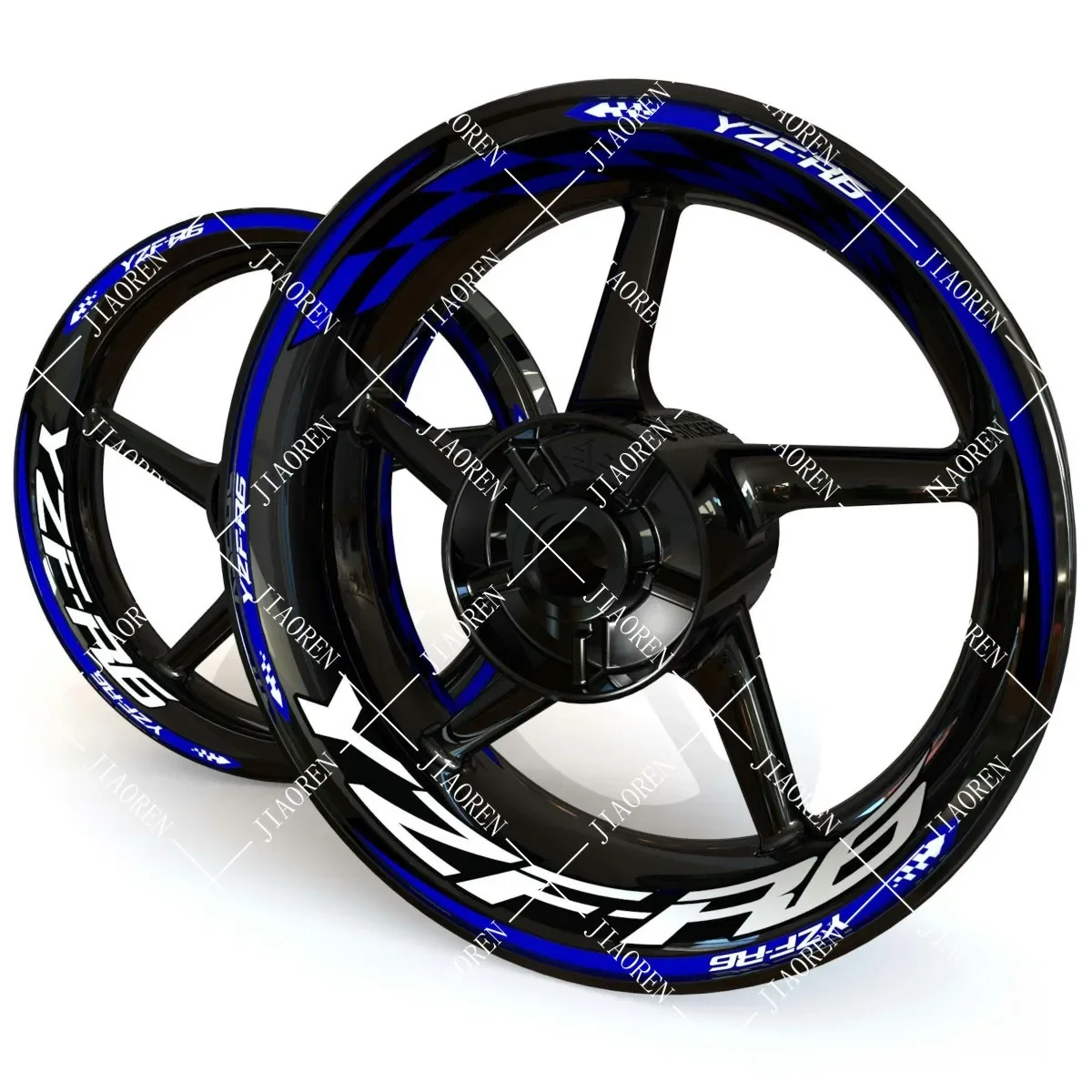 

Vinyl YZF R6 Wheel Sticker YZFR6 Logo Motorcycle Rim Decal Set