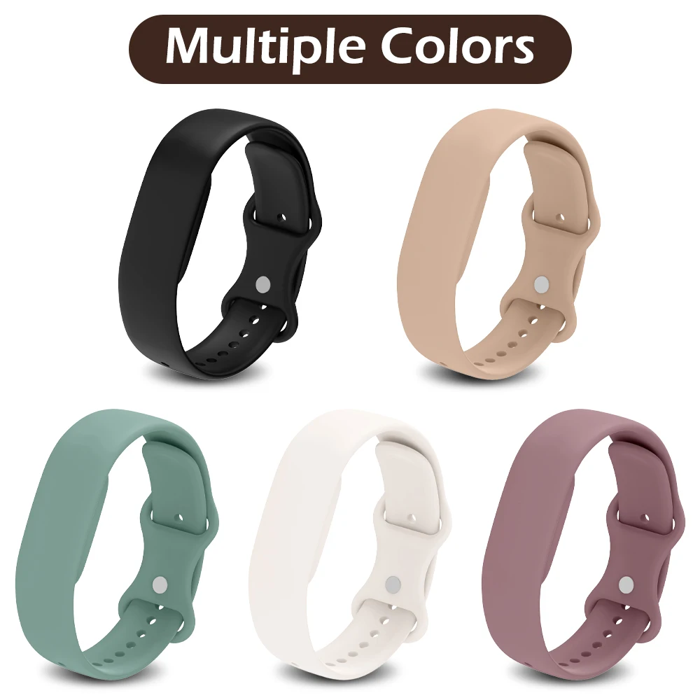 1/2 Pcs Waterproof Lightweight Sports Band for Google Fitbit Air Solid Color Silicone Strap Replacement Wristband Accessories