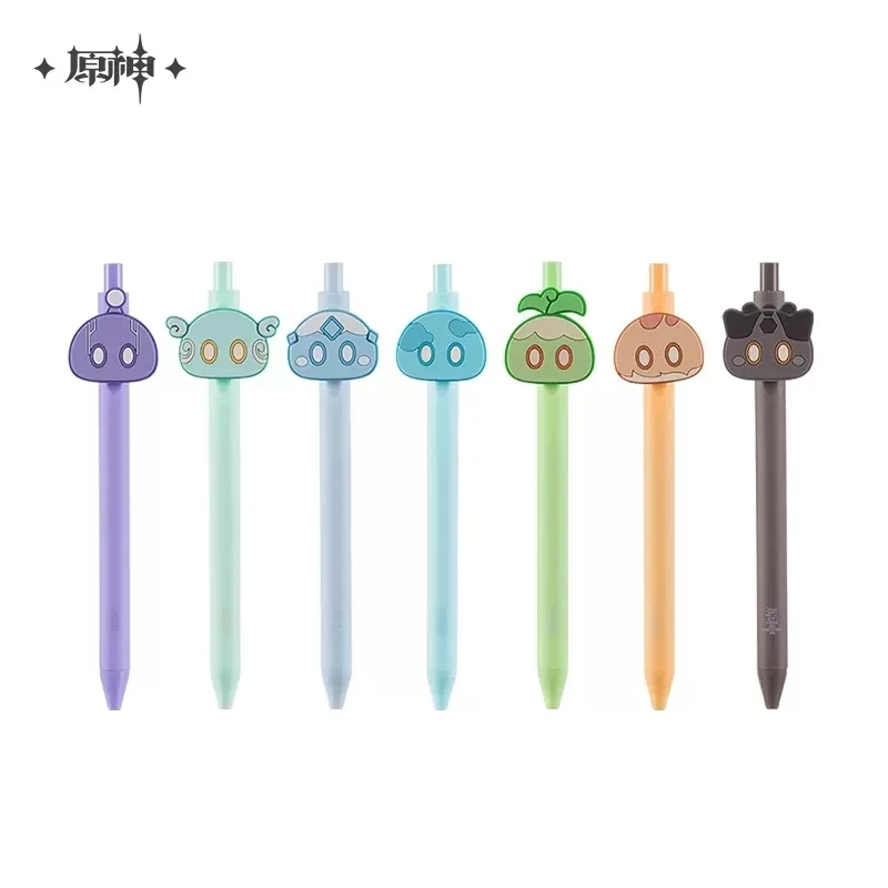 miHoYo Official Game Genshin Impact SLIME Gel Pen Cosplay Accessories Anime Student DIY Supplies New Christmas Birthday Gifts