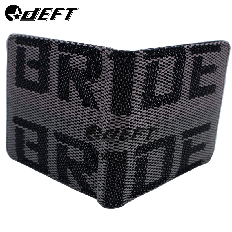 BRIDE Wallet and Purse Racing Leather Canvas Wallet Key Case DEFT Style Fabric Auto Wallet