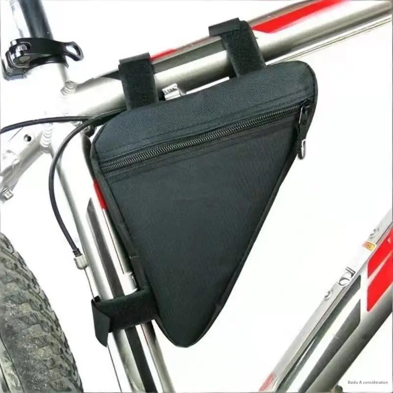 Bicycle Triangle Bag Splash-proof Built-in Cushion Layer Bike Frame Storage Bag for Electronic Devices Outdoor Cycling