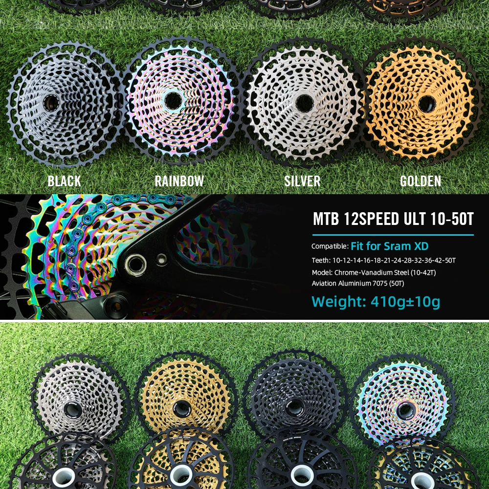 2026 SPEDAO 12-Gang MTB Kassette 10-52T 10-50T XD/11-50T HG Freilauf Leichtgewicht CNC K7 Kettenrad Schaltsystem Getriebeteile – Detail 6