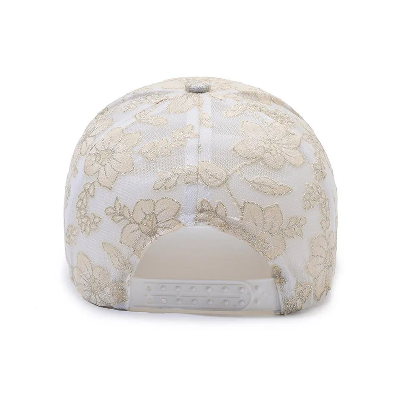 Lightweight Lace Sun Hat For Women - Breathable, Uv Protection Baseball Cap | Fashionable Streetwear Accessory With Adjustable