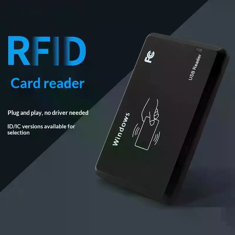 125KhZ 13.56MHz USB Proximity Sensor Smart RFID ID Card Reader Access Control EM4100 EM4305 T5577 Compatible Tags No Need Driver