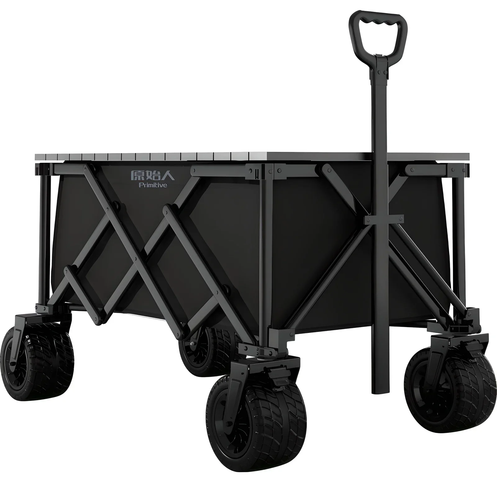 Outdoor Camping Cart  Foldable Hand Pushed Picnic   Pulled  Small Trailer  