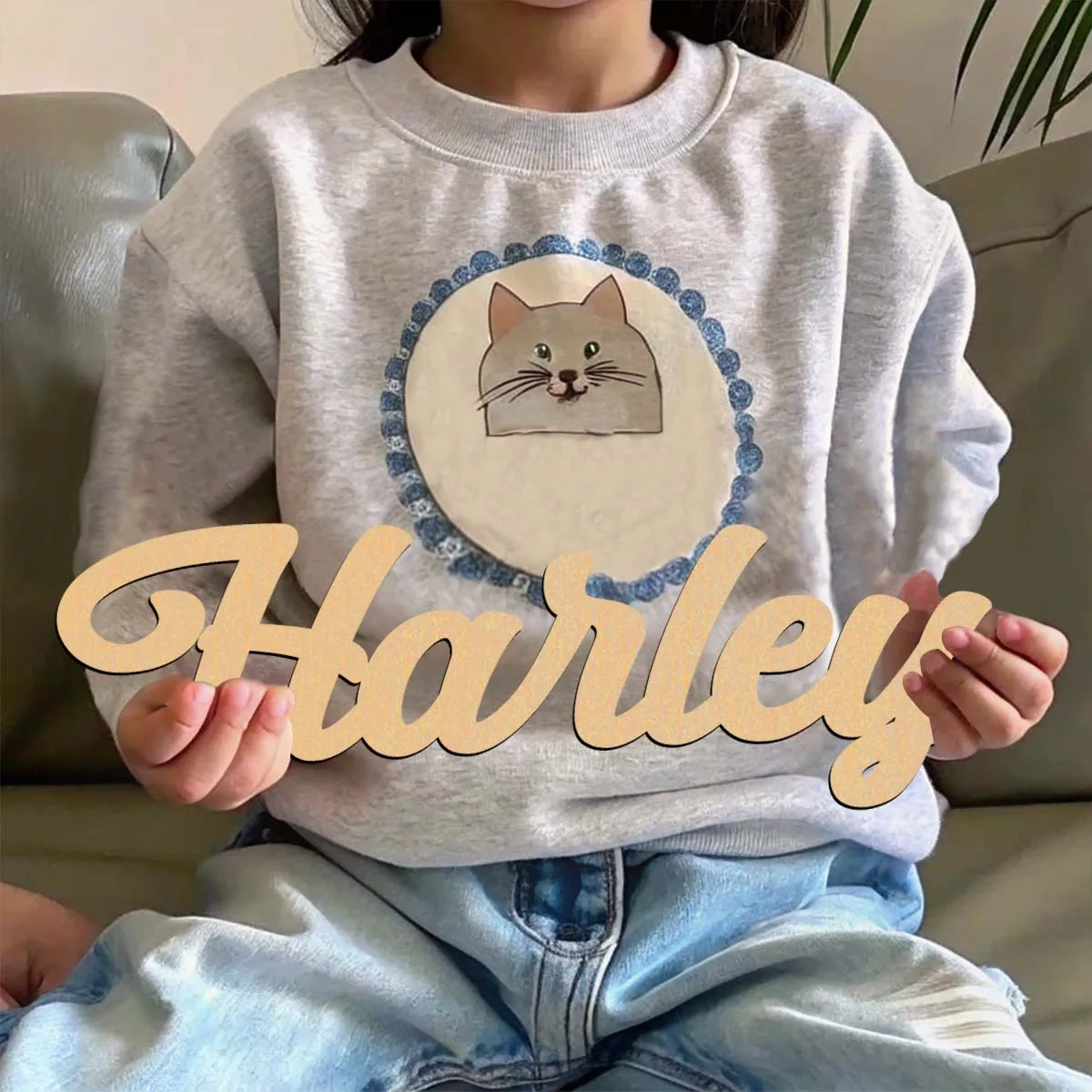 1 unidad de exemplo de Harley encantador, texto personalizado, letrero cortado con láser, placa de madera, decoración de madera sin terminar para pintar o brillantes